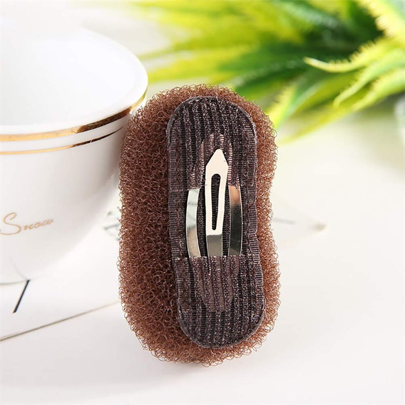 GSHLLO 2 Pcs Volume Hair Base Inserts Bump It Up Hair Pads - Black and Coffee - Image 4